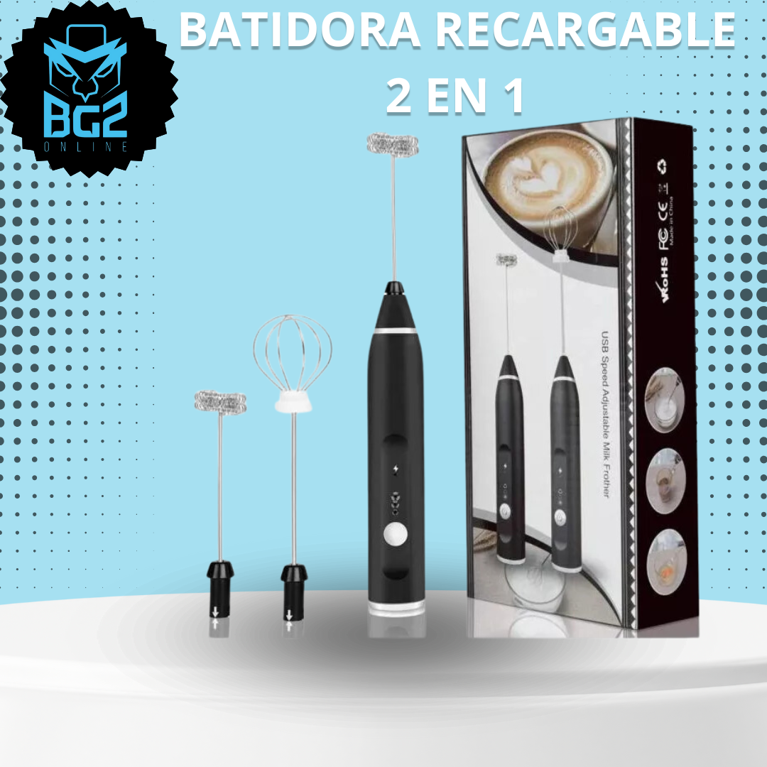 BATIDOR RECARGABLE 2 EN 1